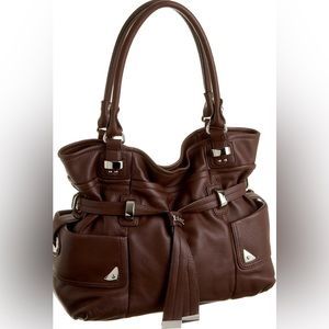 B. Makowsky Brandy Croco Draw Shopper Bag
